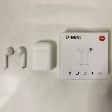 Беспроводные стерео наушники блютуз с микрофоном Levand i7 mini TWS спортивные для телефона планшета ноутбука – Stereo Bluetooth гарнитура с кейсом для зарядки, Белые