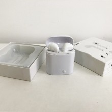 Беспроводные стерео наушники блютуз с микрофоном Levand i7 mini TWS спортивные для телефона планшета ноутбука – Stereo Bluetooth гарнитура с кейсом для зарядки, Белые