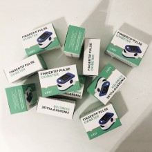 Электронный высокоточный Сертифицированный пульсоксиметр для определения уровня кислорода в крови Principle Pulse Oximeter Fingertip LK87 на палец Blue