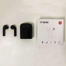 Беспроводные стерео наушники блютуз с микрофоном Levand i7 mini TWS спортивные для телефона планшета ноутбука – Stereo Bluetooth гарнитура с кейсом для зарядки, Чёрный