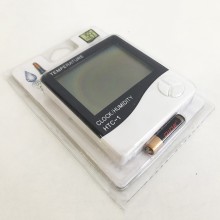 Цифровой термометр гигрометр с часами Levand HTC-1