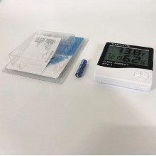 Цифровой термометр гигрометр с часами Levand HTC-1