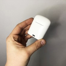 Беспроводные стерео наушники блютуз с микрофоном Levand i7 mini TWS спортивные для телефона планшета ноутбука – Stereo Bluetooth гарнитура с кейсом для зарядки, Белые