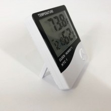 Цифровой термометр гигрометр с часами Levand HTC-1