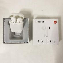 Беспроводные стерео наушники блютуз с микрофоном Levand i7 mini TWS спортивные для телефона планшета ноутбука – Stereo Bluetooth гарнитура с кейсом для зарядки, Белые