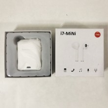 Беспроводные стерео наушники блютуз с микрофоном Levand i7 mini TWS спортивные для телефона планшета ноутбука – Stereo Bluetooth гарнитура с кейсом для зарядки, Белые