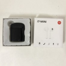 Беспроводные стерео наушники блютуз с микрофоном Levand i7 mini TWS спортивные для телефона планшета ноутбука – Stereo Bluetooth гарнитура с кейсом для зарядки, Чёрный