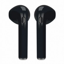Беспроводные стерео наушники блютуз с микрофоном Levand i7 mini TWS спортивные для телефона планшета ноутбука – Stereo Bluetooth гарнитура с кейсом для зарядки, Чёрный