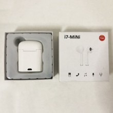 Беспроводные стерео наушники блютуз с микрофоном Levand i7 mini TWS спортивные для телефона планшета ноутбука – Stereo Bluetooth гарнитура с кейсом для зарядки, Белые