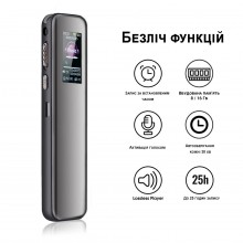 Профессиональный цифровой диктофон Savetek GS-R60 с активацией голосом 8 Гб