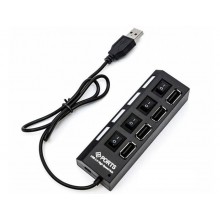 USB хаб hi-speed Digital Lion P-4 черный с переключателем (4USB)