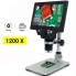 Цифровой микроскоп на штативе GAOSUO G1200HD с 7" LCD экраном и подсветкой, увеличение до 1200X