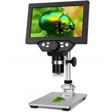 Цифровой микроскоп на штативе GAOSUO G1200HD с 7" LCD экраном и подсветкой, увеличение до 1200X