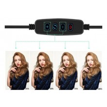 Кольцевая LED лампа/Селфи кольцо 32 см Digital Lion с держателем для телефона и тремя режимами освещения с пультом