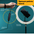 Кольцевая LED лампа/Селфи кольцо 32 см Digital Lion с держателем для телефона и тремя режимами освещения с пультом